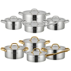 سرویس قابلمه استیل ۸ پارچه برند تلیونیکس