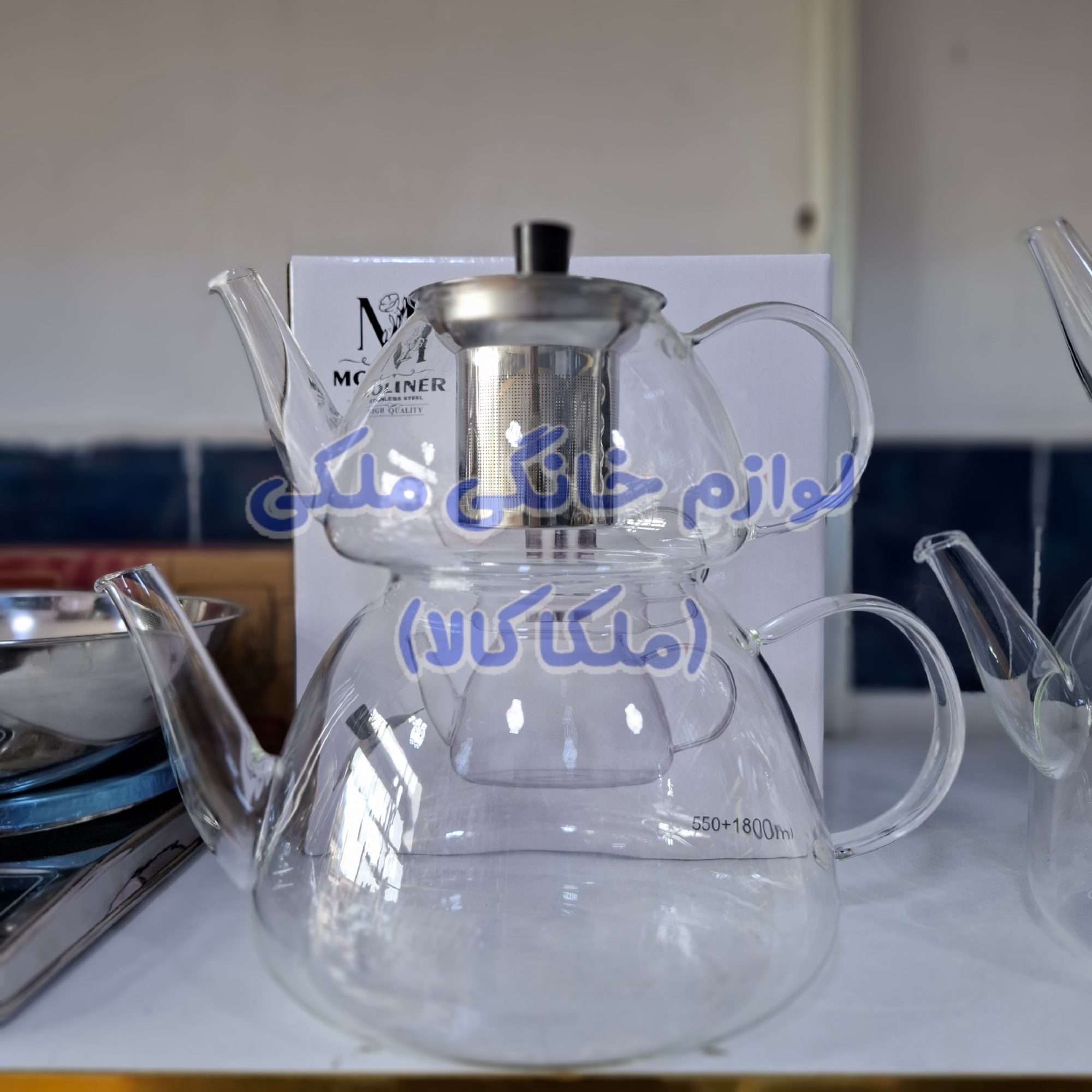 کتری قوری پیرکس شعله مستقیم وارداتی